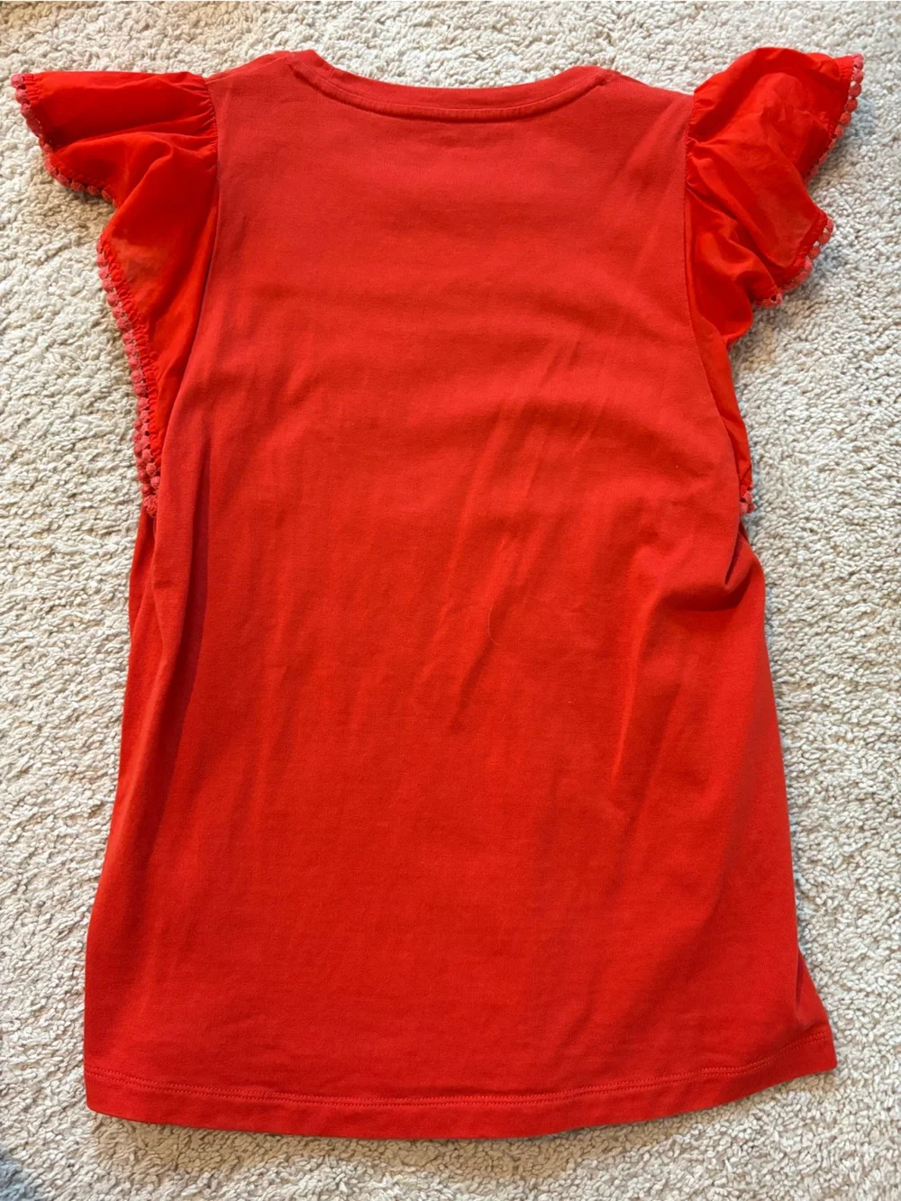 kate spade Red Flutter Sleeve Tee